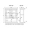 Alaterre Furniture Dorset 27"W x 29"H Wall Mounted Bath Storage Cabinet with Two Doors and Open Shelf ANVA74WH - alternate 3